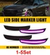 1-5Set Smoked Front Rear Bumper LED Side Marker Light For 2015-22 Dodge Charger