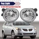 For 2003-08 Toyota Matrix Pontiac Vibe Clear Lens Bumper Driving Fog Light Lamps