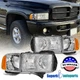 For 1999-2002 Dodge Ram 1500 2500 3500 Sport Headlights+Turn Signal Corner Light