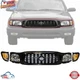 NEW FRONT BLACK GRILLE HEADLIGHT PARKING LIGHT 5PC FOR 2001-2004 TOYOTA TACOMA
