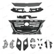 For Mazda 3 2014-2016 21PC Chrome Grille, Daytime Running & Fog Lights Bezel Kit