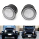 Clear Lens White LED Halo DRL Light Amber Turn Signal Lamps For Jeep Wrangler JK