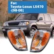 DRIVER+PASSENGER SIDE CORNER TURN SIGNAL LAMP HOUSINGS FOR 1998-2002 LEXUS LX470