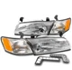 For 97-99 Toyota Camry Replacement Chrome Headlight w/Corner Lamp+Bumper LED DRL