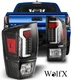 For 2016-2023 Toyota Tacoma LED Tail Lights Pair Black Clear Brake Lamps LH+RH