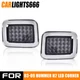 Fits For 2003-09 Hummer H2 Smoked Front LED Corner Signal Lights Parking Lamps