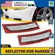 Clear Lens Side Light Marker Front Bumper Reflectors For 2012-2015 F31 BMW F30