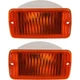 Front Turn Signal Light CH2521141 CH2520141 Set of 2 for 2001-2006 Jeep Wrangler