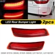 2 LED Bumper Reflector Turn Signal Stop Brake Light For Lexus ES250 ES350 ES300h