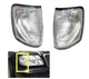 Pair Corner Light Turn Signal Cover Lampshade Fit For Benz E-Class W124 1985-95