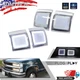For 1994-1998 Chevy C/K 1500 2500 3500 Clear White LED Side Marker Corner Lights