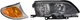 3-SERIES 02-05 HEAD LAMP RH 2-pc Kit Assembly Halogen Amber Lens Titanium/Gray I