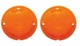 United Pacific Amber Parking Lamp Lens Set 1957 Chevy Bel Air 150 210 Models