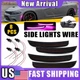 Front/Rear Purple Side Marker Light +Connector Wires Fits for 300 Dodge 2015-22