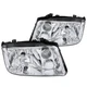 Clear Fits 1999-2005 Vw Jetta Bora Mk4 Headlights Lamps Left+Right Replacement