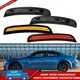 Fit 15-21 Dodge Charger SMOKED Side Marker Bumper Parking LED Lights Front Rear