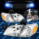 Fit 1997-2005 Chevy Venture/Silhouette Headlight Lamps W/LED Slim Style Chrome