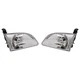 Headlights Headlamps Pair Set Left L & Right R for 2001 2002 2003 Toyota Sienna