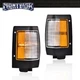 Fit For 90-1997 Nissan D21 Pickup Black Corner Marker Parking Lights Left+Right
