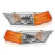 parking light turn signal directional lamp front pair set fit 07-17 jeep patriot