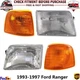 Front Headlight lamp & Corner Parking Light LH+RH Side For 1993-1997 Ford Ranger