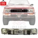 New Front Chrome Grille Headlight Set of 5 For 1989 1990 1991 Toyota Pickup 4WD