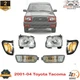 Front Headlights + Parking Lamp + Signal Light LH & RH For 2001-04 Toyota Tacoma