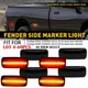 4-40 Smoke LED Fender Side Marker Light For 10-18 Dodge RAM 2500 3500 Dually Bed
