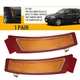 2PC Front Bumper Side Marker Light Reflector Amber For 2011-2013 BMW E70 X5 LCI