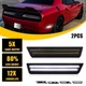 2X LED Smoked Rear Side Marker Signal Light White For 2008-14 Dodge Challenger 2X LED Smoked Rear Side Marker Signal Light White For 2008-14 Dodge Challenger