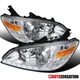 Fit 2004-2005 Honda Civic Coupe Sedan LED Strip Projector Headlights Left+Right