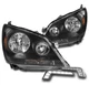 For 05-07 Honda Odyssey Black Replacement Headlights Headlamps w/Bumper LED DRL