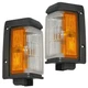For 1988-1995 Nissan Pathfinder Front Black Side Marker Lights Pair LH and RH