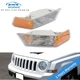 For 07-17 Jeep Patriot Parking Light Turn Signal Directional Lamp Front Pair Set