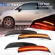 4x Smoked LED Front Amber Rear Red Side Marker Lights For Fiat 500 Sport 500e