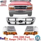 Chrome Grille Assembly + Head & Parking Lights Kit For 1998-2000 Ford Ranger