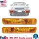 Front Turn Signal Lights For 94-95 Honda Accord Plastic Lens Left & Right Side