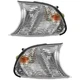 DEPO Turn Signal Parking Light Pair Side White Turn Signal Set For BMW 325Ci M3