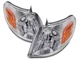 Corner Lights Set Fits 1997-2005 Chevrolet GM2520155 GM2521155 Chrome Front