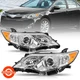 Projector Chrome Headlight Assembly Left+Right For 2012 2013 2014 Toyota Camry