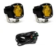 Baja Designs S1 Black LED Auxiliary Amber Light Pod Pair - Universal 387815