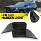 Smoke Lens White LED Front Side Marker Light For 2021-23 GMC Chevrolet Cadillac