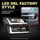 For 2002-2006 Avalanche Cladding Black Clear LED DRL Head Lamps + Bumper Lights