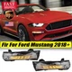 LED Front Fog Light DRL w/Turn Signal Left+Right Side Fits 18~2020 Ford Mustang