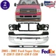 Front Bumper Chrome + Header Panel + Valance For 2005-2007 Ford F-250 F-350 