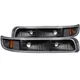 ANZO (511065) Euro Parking Lights Black for 1999-2002 Chevrolet Silverado 1500