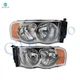 Pair of 2 Front Left-Right Headlights Assembly For 2002-2005 Dodge RAM 3500