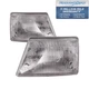 Headlights Ford Ranger 98-00 Halogen Pair Chrome Housing Driver & Passenger Side