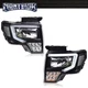 Fit For 2009-2014 Ford F-150 F150 Headlights Black/Clear LED DRL Headlamps