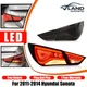 Smoked VLAND LED Tail Lights For 2011-2014 Hyundai Sonata 6th Gen Rear Lamps L+R